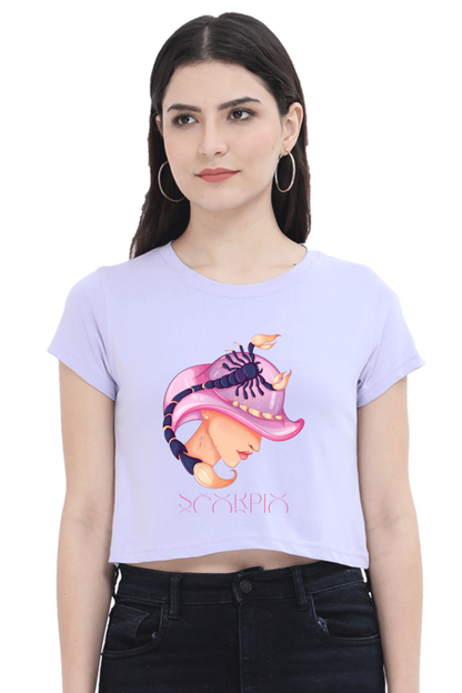 WOMEN || CROP TOP || ZODIAC SIGN || ASTROLOGY || SCORPIO || WATER SIGN || LOYALTY || DEVOTIONAL || FANTASY || BIRTHDAY || GIFT FOR HER