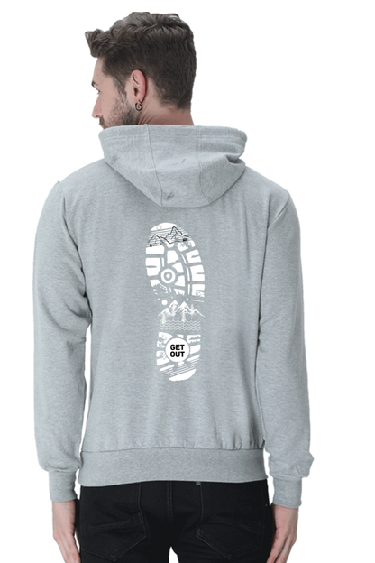 MEN || HOODIE SWEATSHIRT || TRAVEL || MOUNTAIN AND TREES || WINTER WEAR || BACK DESIGN