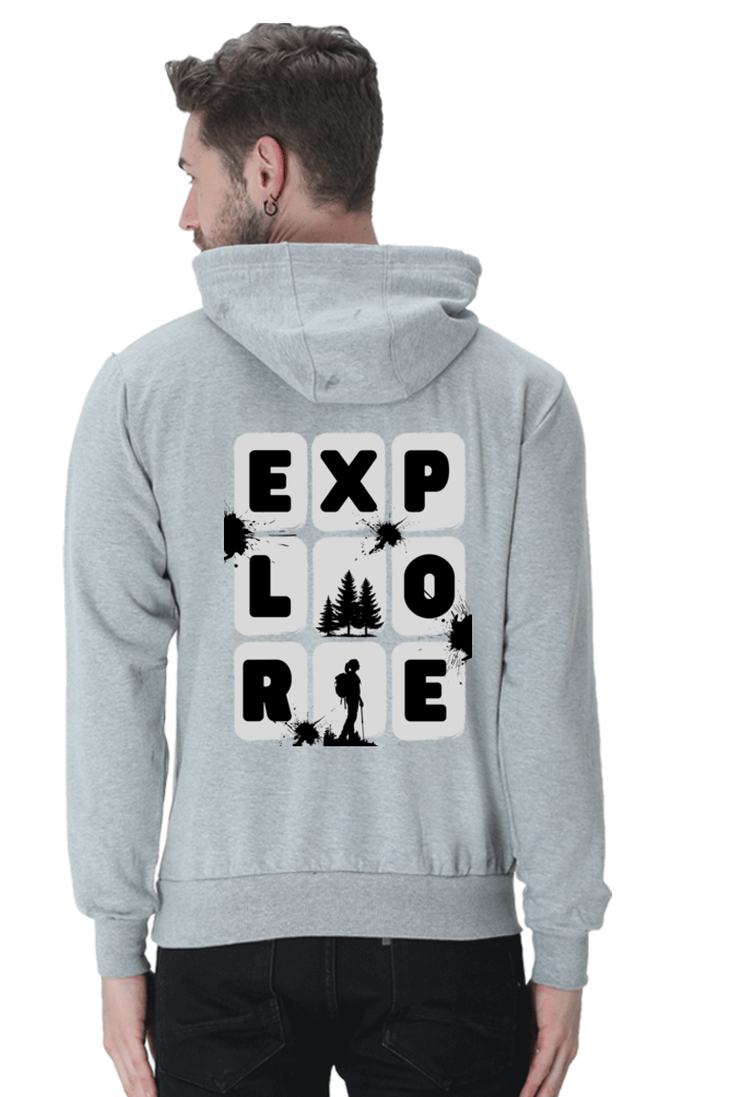 MEN || HOODIE SWEATSHIRT || TRAVEL || EXPLORE || MAN WITH BACKPACK || HIKING || ADVENTURE || OUTDOOR || CAMPING || NATURE LOVER