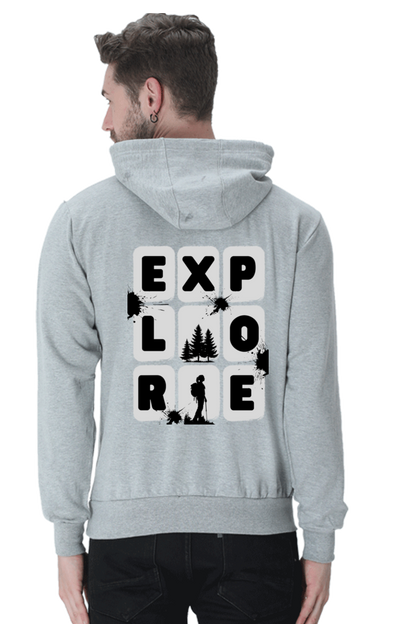 MEN || HOODIE SWEATSHIRT || TRAVEL || EXPLORE || MAN WITH BACKPACK || HIKING || ADVENTURE || OUTDOOR || CAMPING || NATURE LOVER