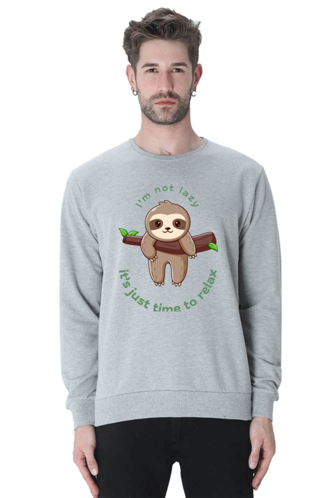 MEN || SWEATSHIRT || STREETWEAR || FUNNY QUOTES || SLOTH || ANIMAL PRINT || ANIMAL LOVER || LAZY || SLOTH LOVER || WINTER WEAR