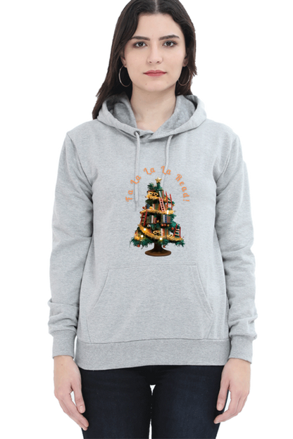 WOMEN || HOODIE SWEATSHIRT || MERRY CHRISTMAS || STREETWEAR || BOOKWORM || BOOK LOVER || CHRISTMAS GIFT || WINTER WEAR