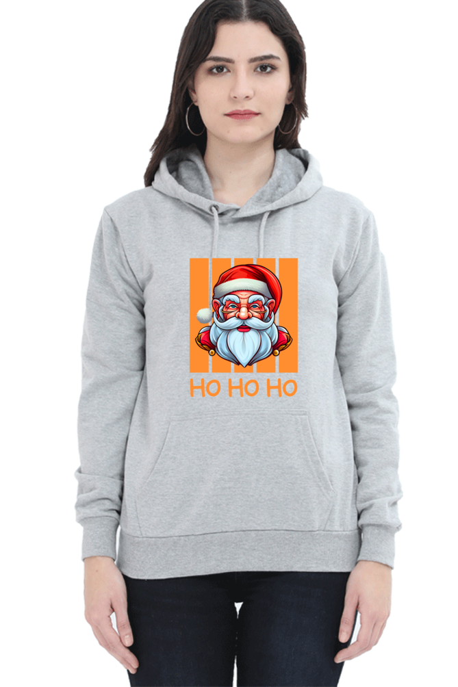 WOMEN || HOODIE SWEATSHIRT || STREETWEAR || MERRY CHRISTMAS || SANTA CLAUS || HO HO HO || HOLIDAY FASHION || CHRISTMAS GIFTS || WINTER WEAR