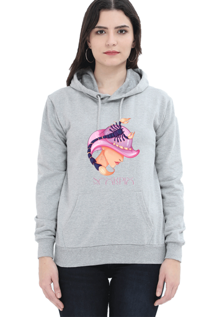 WOMEN || HOODIE SWEATSHIRT || ZODIAC SIGN || ASTROLOGY || SCORPIO || WATER SIGN || LOYALTY || DEVOTIONAL || FANTASY || BIRTHDAY || GIFT FOR HER