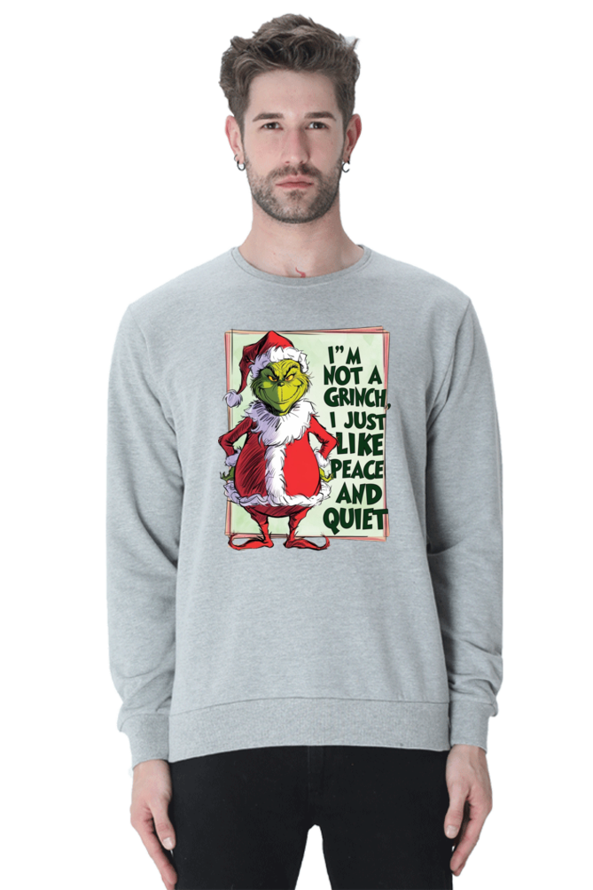 MEN || SWEATSHIRT || MERRY CHRISTMAS || SANTA CLAUS || GRINCH || INTROVERT HUMOUR  || FUNNY QUOTES || TRENDY || FASHION