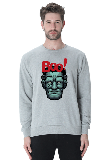 MEN || SWEATSHIRT || STREETWEAR || MONSTER || FRANKENSTEIN || GRAPHIC DESIGN || HALLOWEEN || WINTER WEAR