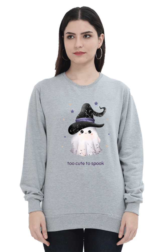 WOMEN || SWEATSHIRT || STREETWEAR || GHOST || HOLIDAY FASHION || SPOOKY || FUNNY || HALLOWEEN || WITCH HAT || CHRISTMAS || CHRISTMAS GIFT || WINTER WEAR