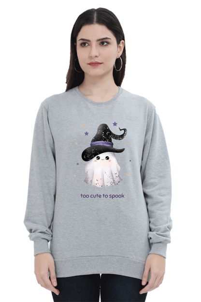 WOMEN || SWEATSHIRT || STREETWEAR || GHOST || HOLIDAY FASHION || SPOOKY || FUNNY || HALLOWEEN || WITCH HAT || CHRISTMAS || CHRISTMAS GIFT || WINTER WEAR