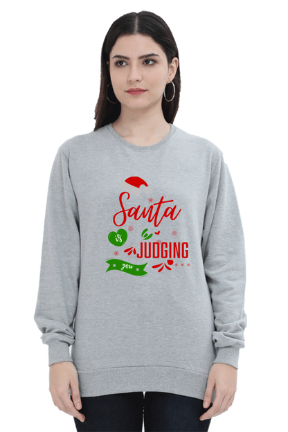 WOMEN || SWEATSHIRT || FUNNY QUOTES || MERRY CHRISTMAS || SANTA CLAUS || HUMOR || HOLIDAY FASHION || PHRASES || WINTER WEAR