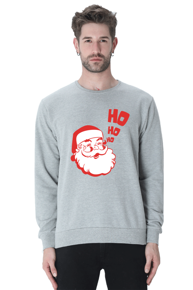 MEN || SWEATSHIRT || STREETWEAR || MERRY CHRISTMAS || SANTA CLAUS || HO HO HO || HOLIDAY FASHION || CUTE SANTA || GRAPHIC DESIGN || CHRISTMAS GIFTS || WINTER WEAR