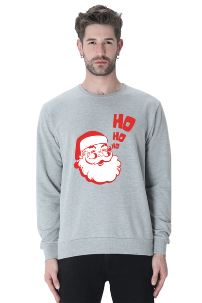 MEN || SWEATSHIRT || STREETWEAR || MERRY CHRISTMAS || SANTA CLAUS || HO HO HO || HOLIDAY FASHION || CUTE SANTA || GRAPHIC DESIGN || CHRISTMAS GIFTS || WINTER WEAR