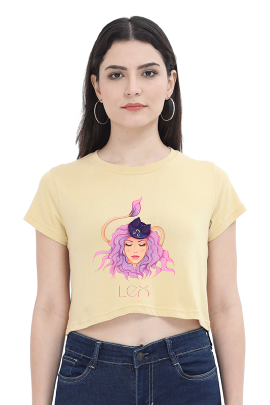 WOMEN || CROP TOP || || ZODIAC SIGN || ASTROLOGY || LEO || BRAVERY || STRENGTH || BIRTHDAY || GIFTS FOR HER