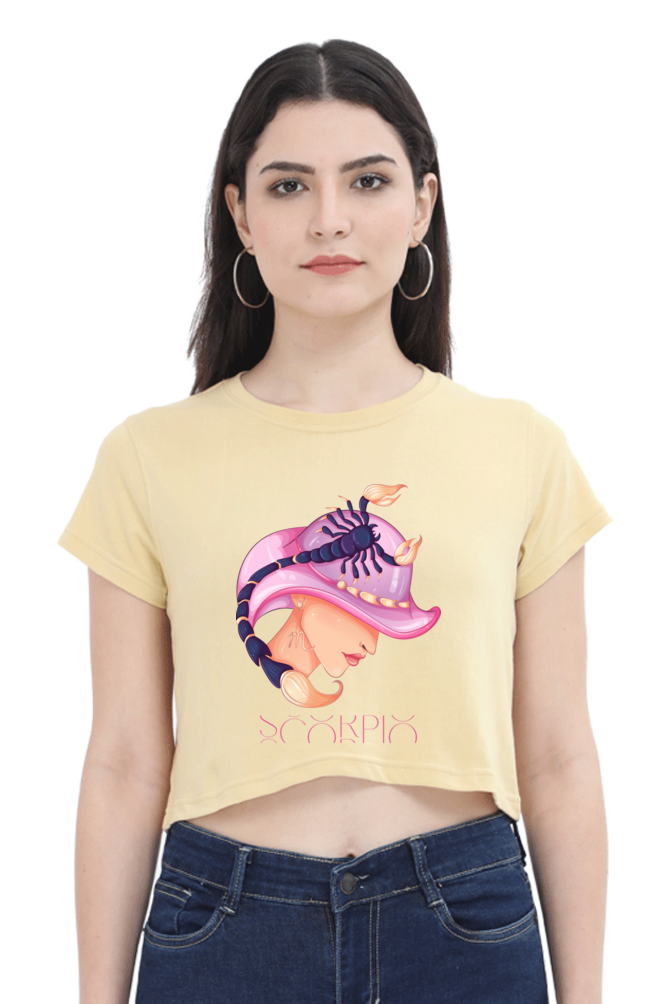 WOMEN || CROP TOP || ZODIAC SIGN || ASTROLOGY || SCORPIO || WATER SIGN || LOYALTY || DEVOTIONAL || FANTASY || BIRTHDAY || GIFT FOR HER