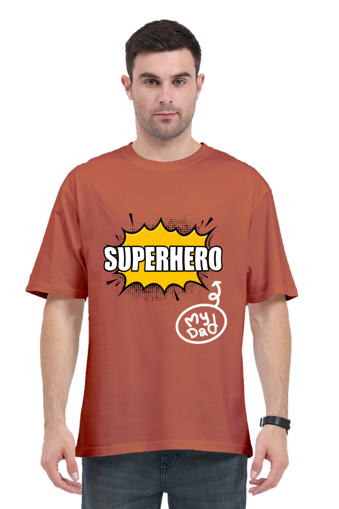 MEN || ROUND NECK OVERSIZED CLASSIC T-SHIRT || STREETWEAR || SUPERHERO || FATHER’S DAY GIFT || DAD GIFT || BIRTHDAY GIFT || BOLD GRAPHICS TEE || GIFT IDEAS || GIFT FOR HIM