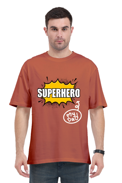 MEN || ROUND NECK OVERSIZED CLASSIC T-SHIRT || STREETWEAR || SUPERHERO || FATHER’S DAY GIFT || DAD GIFT || BIRTHDAY GIFT || BOLD GRAPHICS TEE || GIFT IDEAS || GIFT FOR HIM