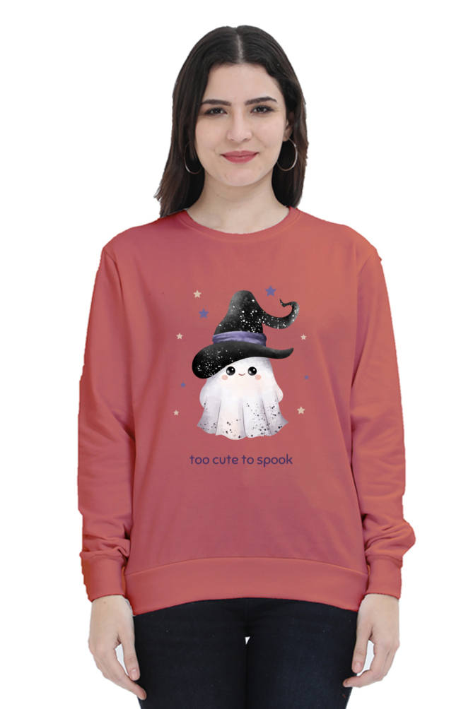 WOMEN || SWEATSHIRT || STREETWEAR || GHOST || HOLIDAY FASHION || SPOOKY || FUNNY || HALLOWEEN || WITCH HAT || CHRISTMAS || CHRISTMAS GIFT || WINTER WEAR