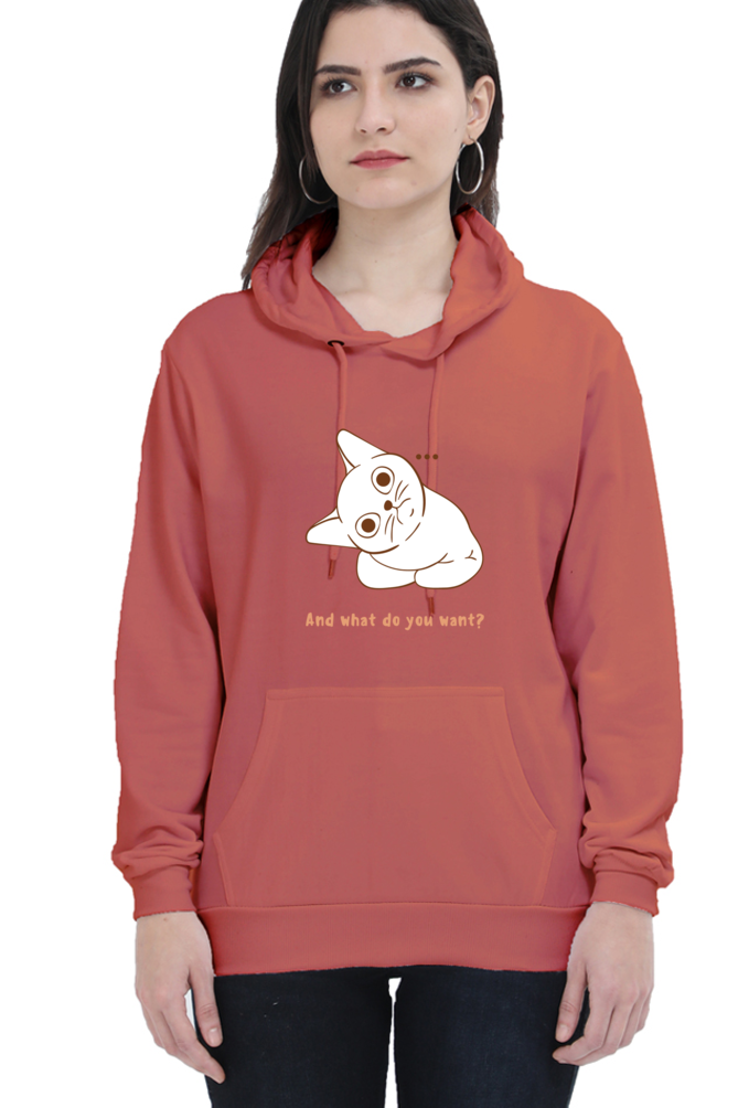 WOMEN || HOODIE SWEATSHIRT ||  CAT || ANIME || ANIMAL PRINT || QUIRKY || CAT LOVER || CUTE CAT || KITTEN || FUNNY || ANIMAL LOVER || CAT MEME || GRAPHIC DESIGN || GIFT FOR HER || WINTER WEAR