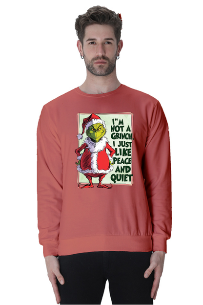 MEN || SWEATSHIRT || MERRY CHRISTMAS || SANTA CLAUS || GRINCH || INTROVERT HUMOUR  || FUNNY QUOTES || TRENDY || FASHION