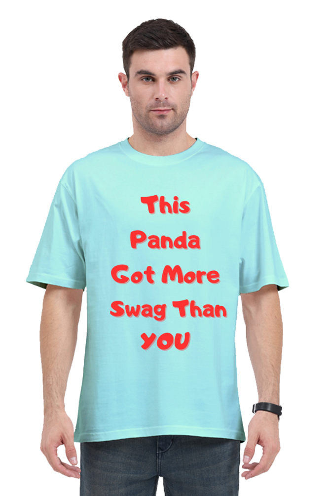 MEN || ROUND NECK OVERSIZED CLASSIC T-SHIRT || CUTE PANDA || FUNNY QUOTES || PANDA BEAR || ANIMAL PRINT || ANIME || FASHION || LITTLE PANDA || LUNGI || BACK DESIGN || WINTER WEAR