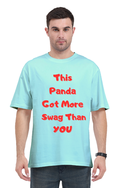 MEN || ROUND NECK OVERSIZED CLASSIC T-SHIRT || CUTE PANDA || FUNNY QUOTES || PANDA BEAR || ANIMAL PRINT || ANIME || FASHION || LITTLE PANDA || LUNGI || BACK DESIGN || WINTER WEAR