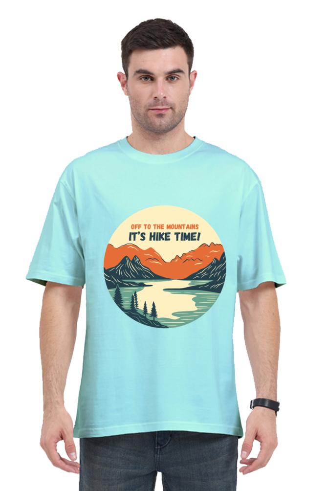 MEN || ROUND NECK OVERSIZED CLASSIC T-SHIRT || TRAVEL ||  MOUNTAIN AND ADVENTURE || OUTDOOR EXPLORATION