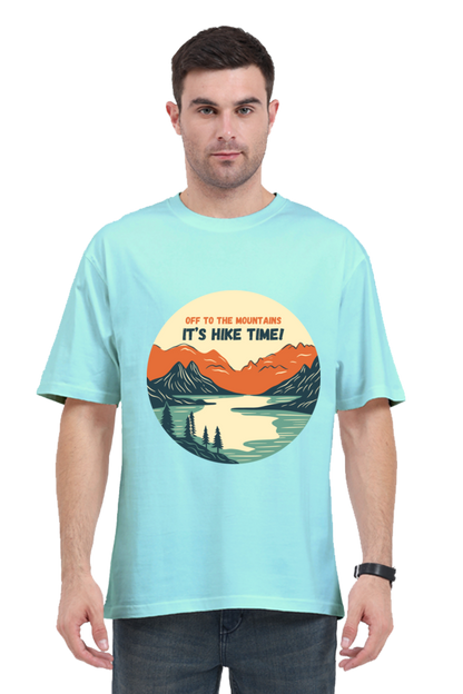 MEN || ROUND NECK OVERSIZED CLASSIC T-SHIRT || TRAVEL ||  MOUNTAIN AND ADVENTURE || OUTDOOR EXPLORATION