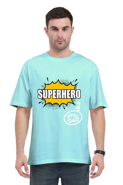 MEN || ROUND NECK OVERSIZED CLASSIC T-SHIRT || STREETWEAR || SUPERHERO || FATHER’S DAY GIFT || DAD GIFT || BIRTHDAY GIFT || BOLD GRAPHICS TEE || GIFT IDEAS || GIFT FOR HIM