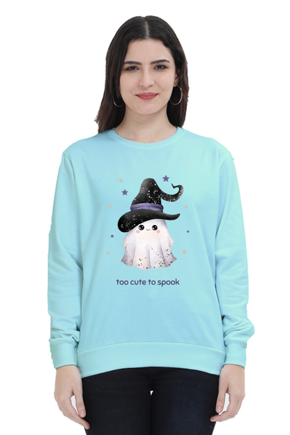 WOMEN || SWEATSHIRT || STREETWEAR || GHOST || HOLIDAY FASHION || SPOOKY || FUNNY || HALLOWEEN || WITCH HAT || CHRISTMAS || CHRISTMAS GIFT || WINTER WEAR