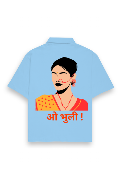 WOMEN || OVERSIZED SHIRT || PAHADI CULTURE || INDIAN ATTIRE || UTTARAKHAND || KUMAON || GARHWAL || NATH || PICHODA || O BHULI || AESTHETIC || WINTER WEAR || REGIONAL || MOUNTAIN || BEING PAHADI || BACK DESIGN