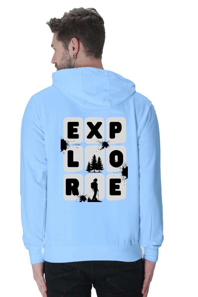 MEN || HOODIE SWEATSHIRT || TRAVEL || EXPLORE || MAN WITH BACKPACK || HIKING || ADVENTURE || OUTDOOR || CAMPING || NATURE LOVER