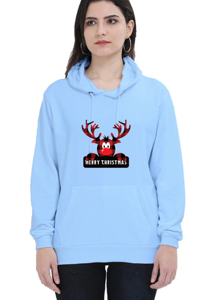 WOMEN || HOODIE SWEATSHIRT || STREETWEAR ||  MERRY CHRISTMAS || SANTA CLAUS || REINDEER || HOLIDAY FASHION || CHRISTMAS GIFTS || WINTER WEAR