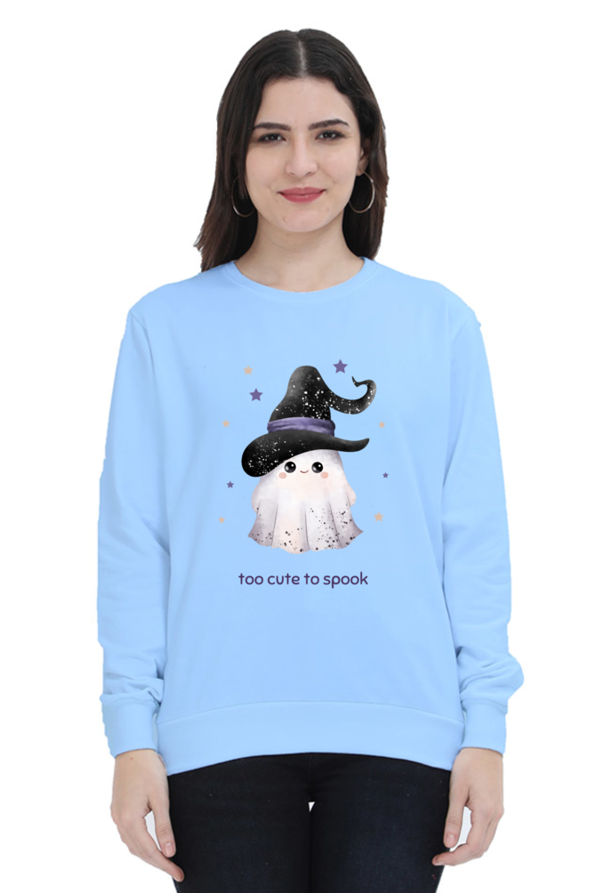 WOMEN || SWEATSHIRT || STREETWEAR || GHOST || HOLIDAY FASHION || SPOOKY || FUNNY || HALLOWEEN || WITCH HAT || CHRISTMAS || CHRISTMAS GIFT || WINTER WEAR