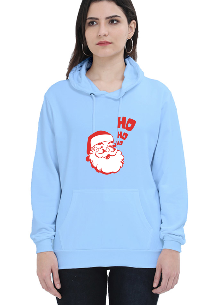 WOMEN || HOODIE SWEATSHIRT || STREETWEAR || MERRY CHRISTMAS || SANTA CLAUS || HO HO HO || HOLIDAY FASHION || CUTE SANTA || GRAPHIC DESIGN || CHRISTMAS GIFTS || WINTER WEAR