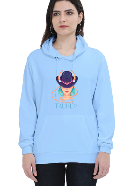 WOMEN || HOODIE SWEATSHIRT || ZODIAC SIGN || ASTROLOGY || TAURUS || HORNS || BIRTHDAY || GIFTS FOR HER