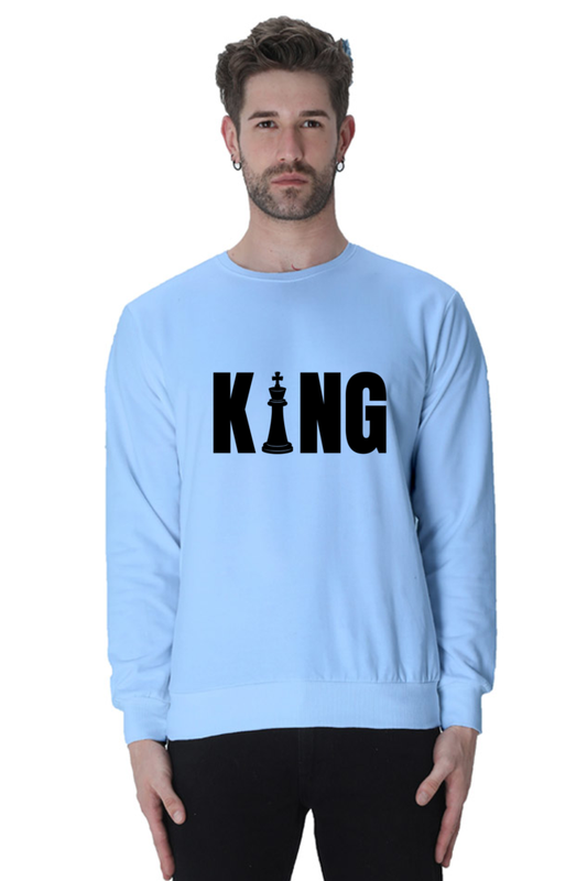 MEN || SWEATSHIRT || STREETWEAR || CHESS LOVER || KING || CHESS || MINIMALIST || WINTER WEAR