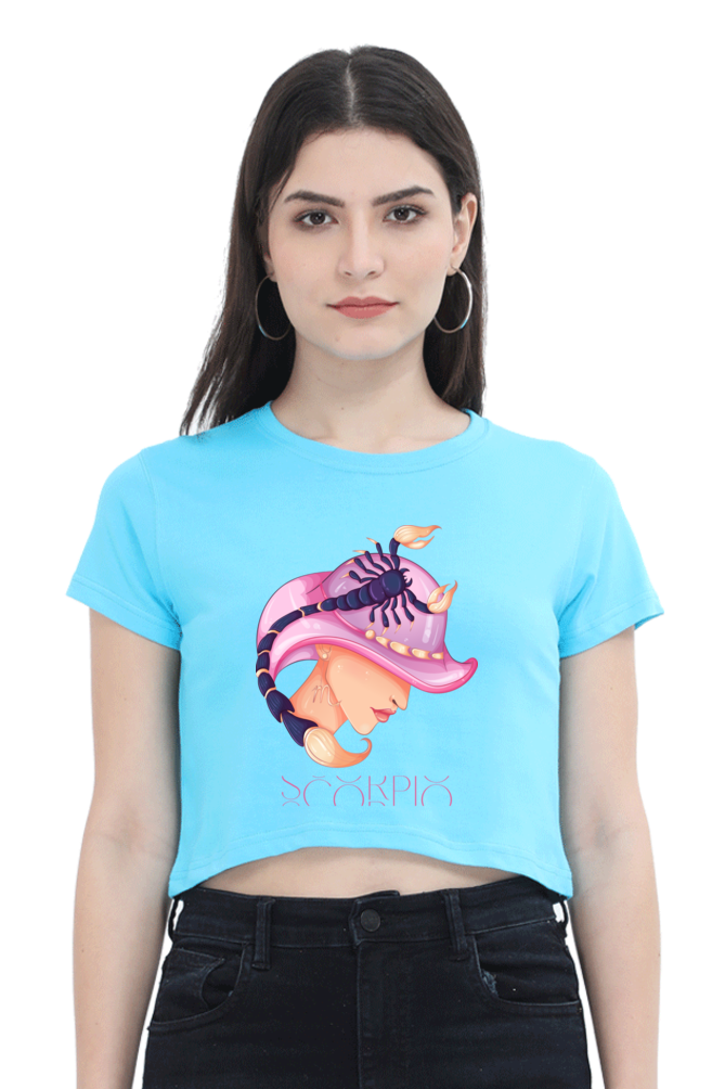 WOMEN || CROP TOP || ZODIAC SIGN || ASTROLOGY || SCORPIO || WATER SIGN || LOYALTY || DEVOTIONAL || FANTASY || BIRTHDAY || GIFT FOR HER