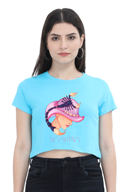 WOMEN || CROP TOP || ZODIAC SIGN || ASTROLOGY || SCORPIO || WATER SIGN || LOYALTY || DEVOTIONAL || FANTASY || BIRTHDAY || GIFT FOR HER