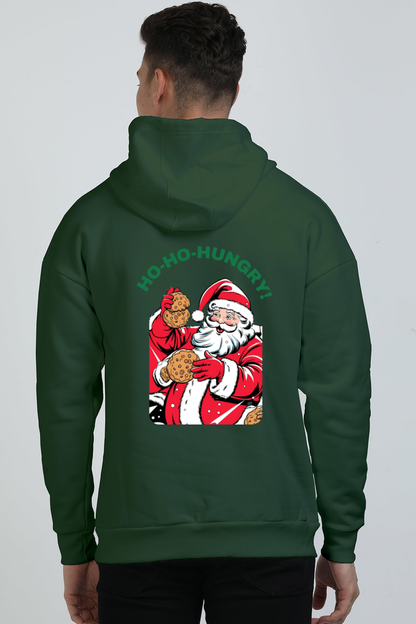 MEN || OVERSIZED HOODIE SWEATSHIRT || MERRY CHRISTMAS || SANTA CLAUS || WINTER WEAR || COOKIES || FUNNY QUOTES || TRENDY || FASHION || BACK DESIGN