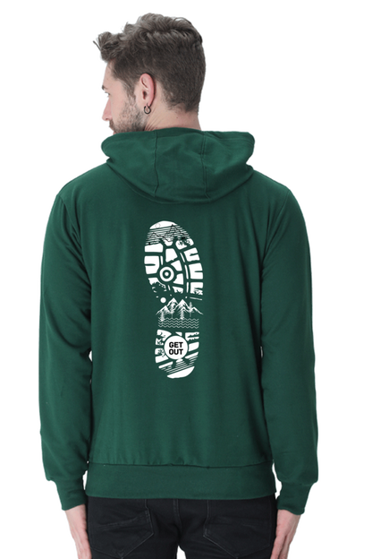 MEN || HOODIE SWEATSHIRT || TRAVEL || MOUNTAIN AND TREES || WINTER WEAR || BACK DESIGN