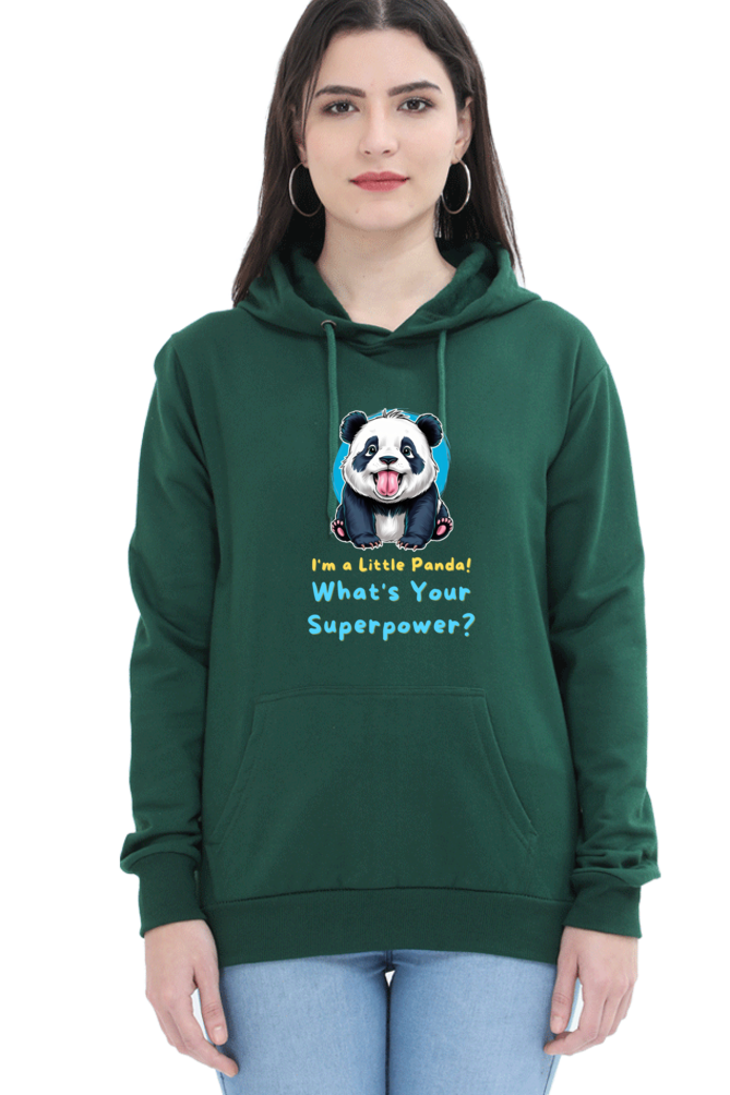 WOMEN || HOODIE SWEATSHIRT || CUTE PANDA || FUNNY QUOTES || PANDA BEAR || VECTOT ART || ANIMAL PRINT || ANIME || FASHION || LITTLE PANDA || GIFT FOR HER || WINTER WEAR