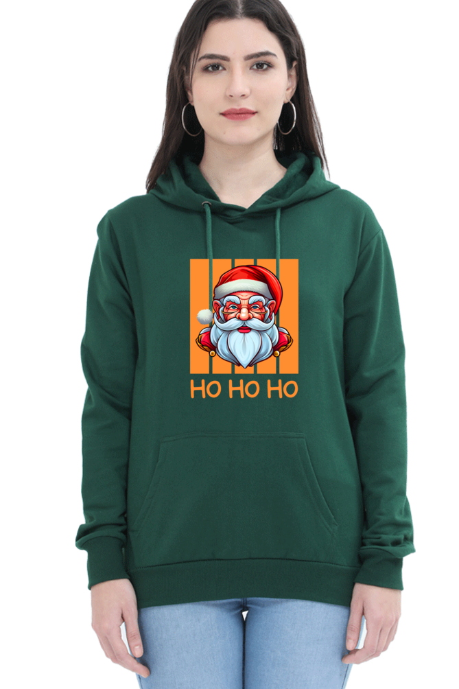 WOMEN || HOODIE SWEATSHIRT || STREETWEAR || MERRY CHRISTMAS || SANTA CLAUS || HO HO HO || HOLIDAY FASHION || CHRISTMAS GIFTS || WINTER WEAR