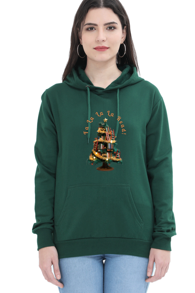 WOMEN || HOODIE SWEATSHIRT || MERRY CHRISTMAS || STREETWEAR || BOOKWORM || BOOK LOVER || CHRISTMAS GIFT || WINTER WEAR