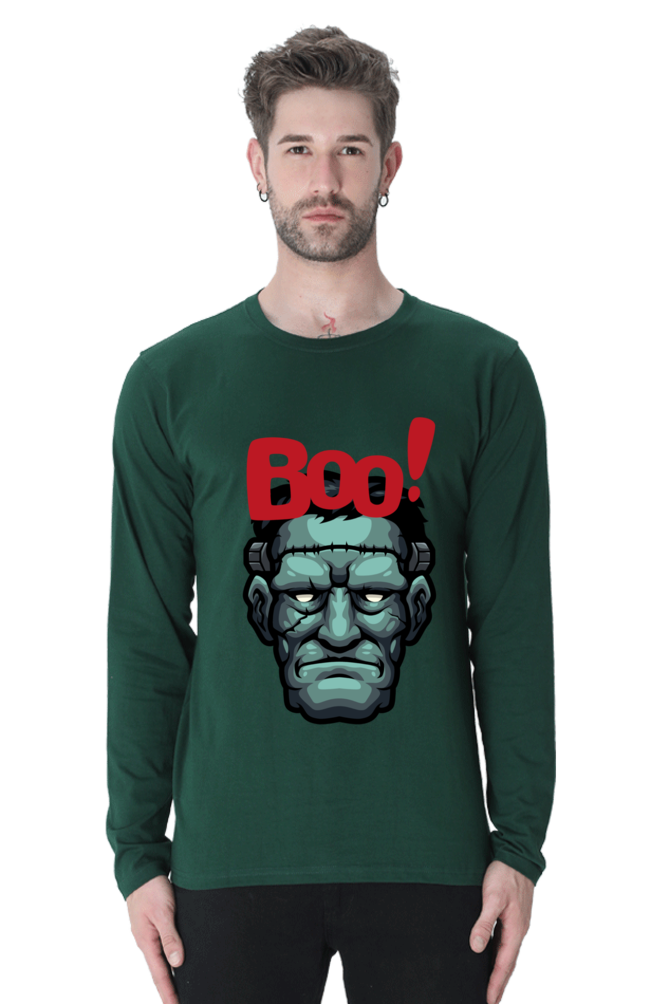 MEN || ROUND NECK FULL SLEEVES T-SHIRT || STREETWEAR || MONSTER || FRANKENSTEIN || GRAPHIC DESIGN || HALLOWEEN