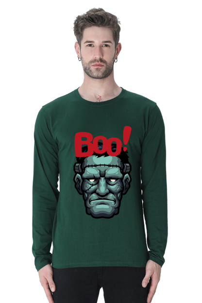 MEN || ROUND NECK FULL SLEEVES T-SHIRT || STREETWEAR || MONSTER || FRANKENSTEIN || GRAPHIC DESIGN || HALLOWEEN