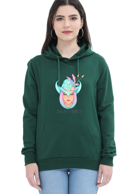 WOMEN || HOODIE SWEATSHIRT || ZODIAC SIGN || ASTROLOGY || SAGITTARIUS || FREEDOM || COWBOY HAT || COWGIRL || BIRTHDAY || GIFT FOR HER