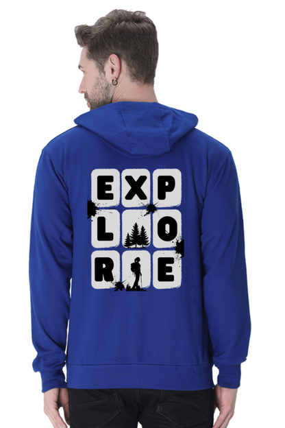 MEN || HOODIE SWEATSHIRT || TRAVEL || EXPLORE || MAN WITH BACKPACK || HIKING || ADVENTURE || OUTDOOR || CAMPING || NATURE LOVER