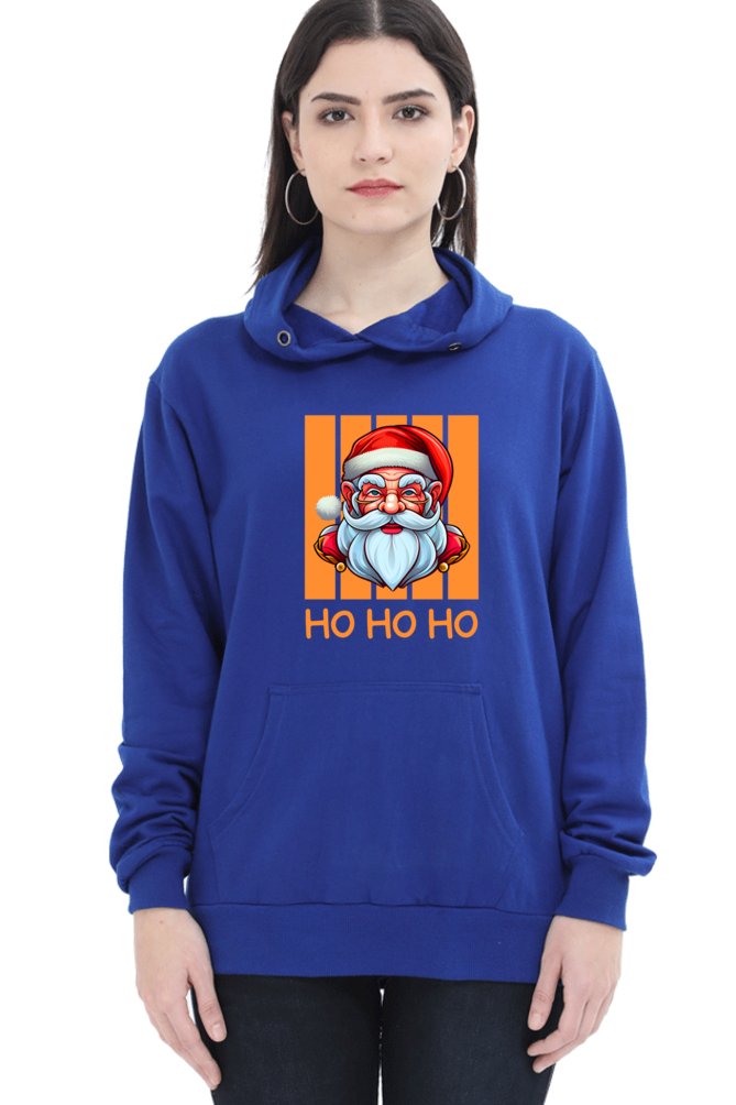 WOMEN || HOODIE SWEATSHIRT || STREETWEAR || MERRY CHRISTMAS || SANTA CLAUS || HO HO HO || HOLIDAY FASHION || CHRISTMAS GIFTS || WINTER WEAR