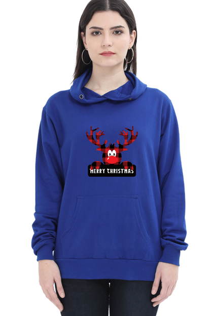 WOMEN || HOODIE SWEATSHIRT || STREETWEAR ||  MERRY CHRISTMAS || SANTA CLAUS || REINDEER || HOLIDAY FASHION || CHRISTMAS GIFTS || WINTER WEAR