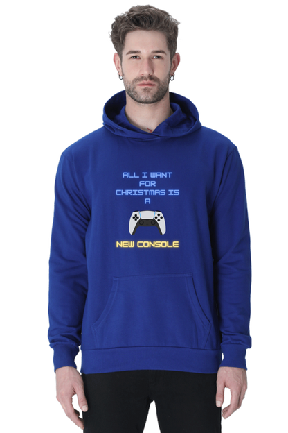 MEN || HOODIE SWEATSHIRT || MERRY CHRISTMAS || STREETWEAR || PLAYSTATION CONSOLE || VECTOR ART || GAMER GIFT || GAMER STYLE || GAMING LOVER || ALL I WANT FOR CHRISTMAS IS A NEW CONSOLE