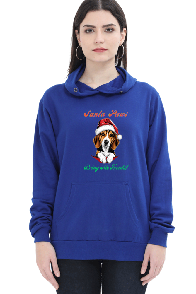 WOMEN || HOODIE SWEATSHIRT || MERRY CHRISTMAS || DOG LOVER || CUTE DOG || BEAGLE || SANTA CLAUS || CHRISTMAS GIFT || GIFT IDEAS || WINTER WEAR